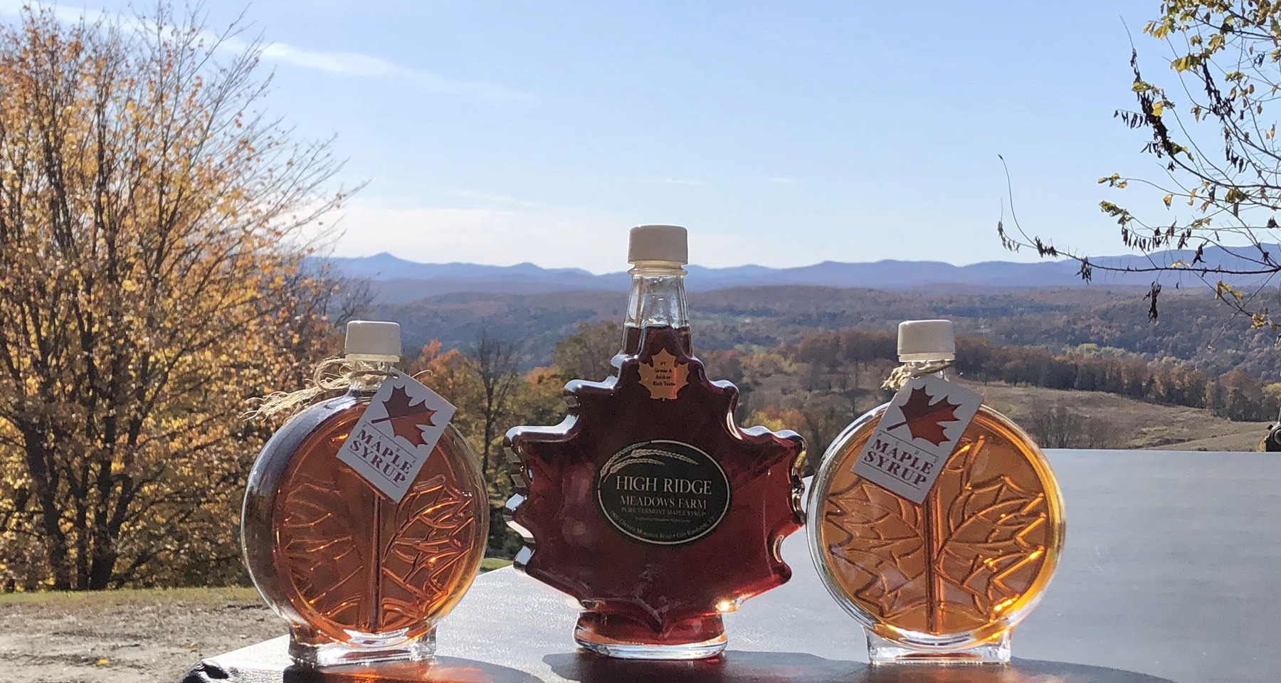 Maple syrup from High Ridge Meadows Farm, East Randolph, Vermont