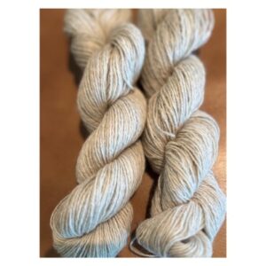 soft gray/oatmeal colored wool yarn